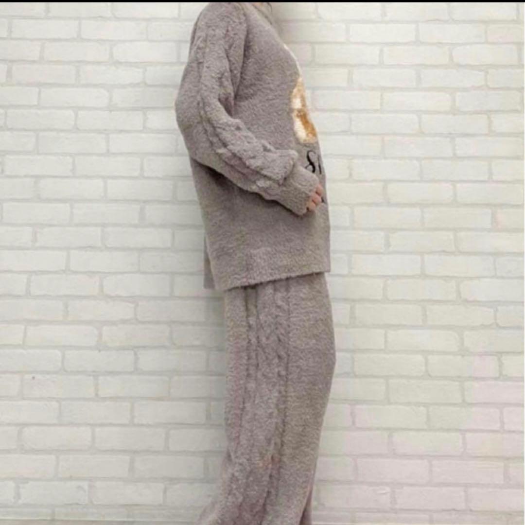 ジェラートピケ シュタイフ パウダージャガードプルオーバー＆ロングパンツセット