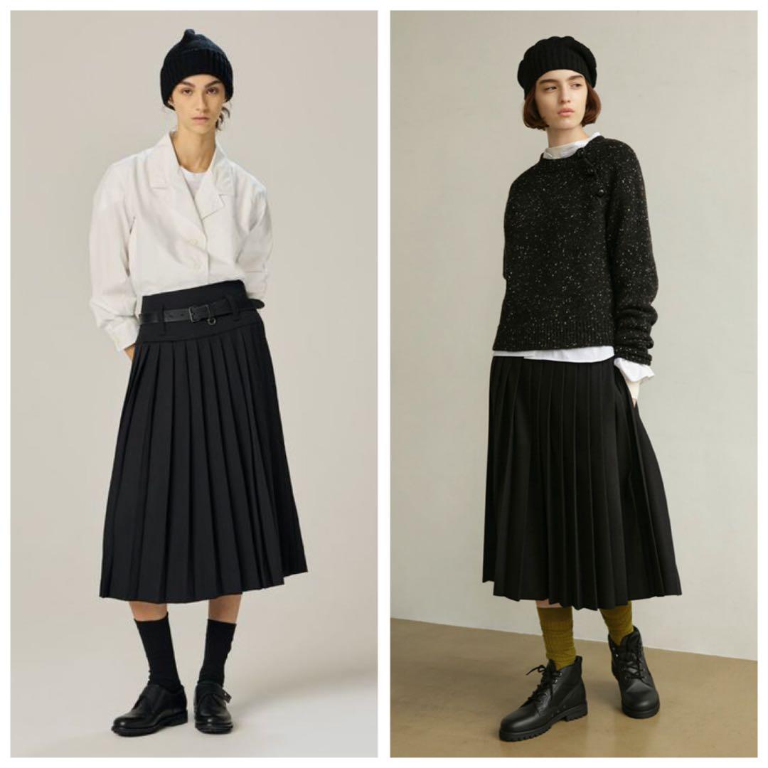 MARGARET HOWELL フォックスブラザーズ フランネルラップスカート