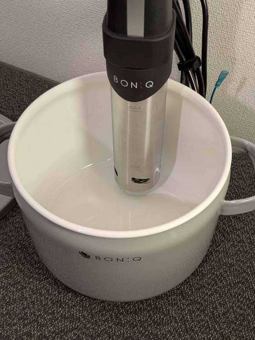 BONIQ（ボニーク） 低温調理器 BNQ-01 マットブラック 琺瑯鍋セット