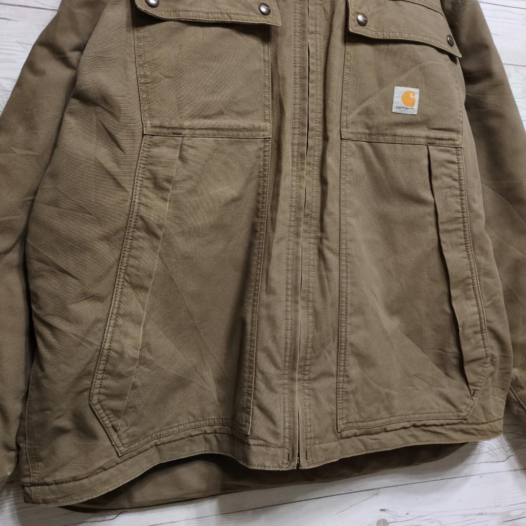 カーハート クイックダックジャケット 企業ロゴ 刺繍