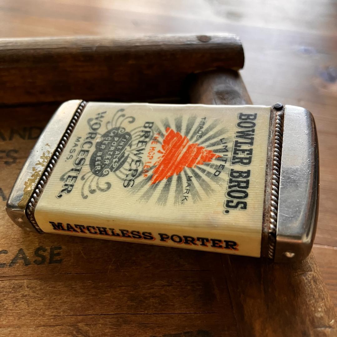 USA広告入マッチケース／1900年代初頭／Antique／無骨