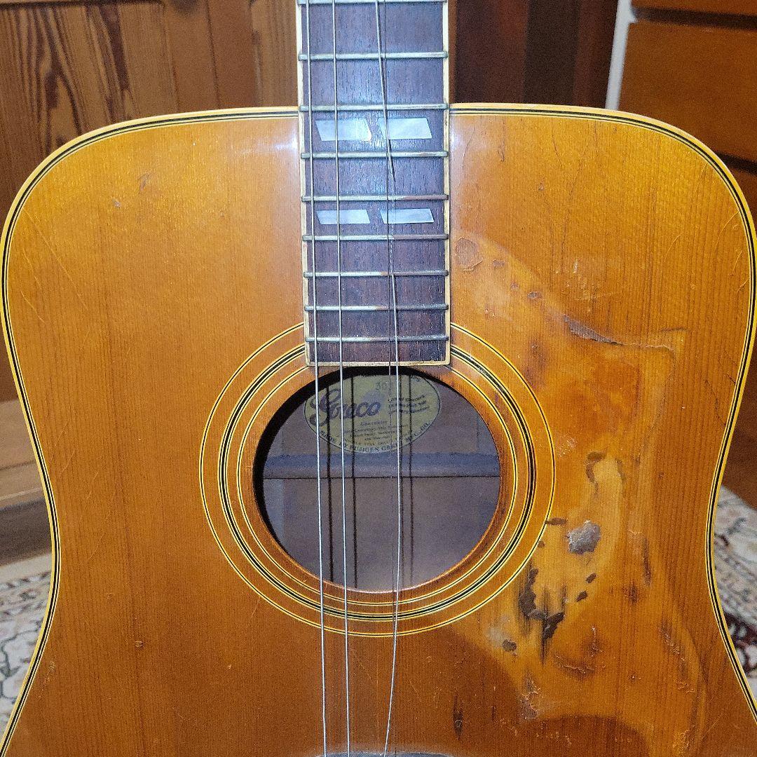 【ジャンク】greco 303 DOVE グレコ セミハードケース付き アコギ