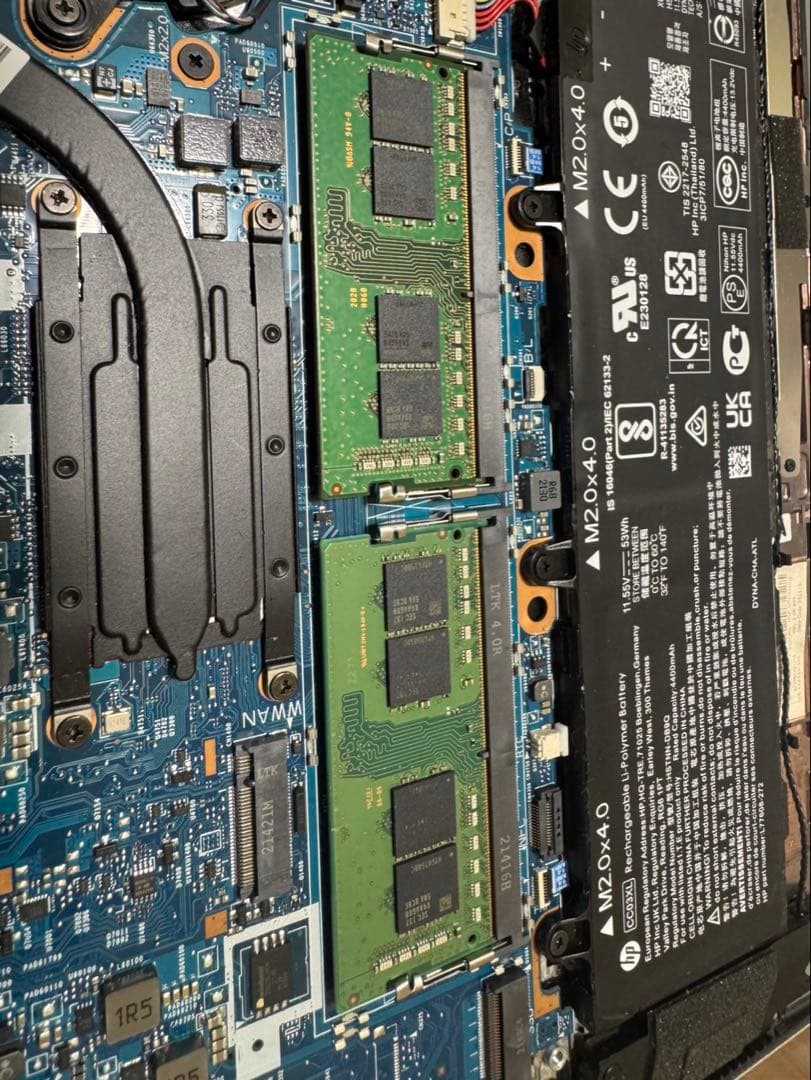 SAMSUNG PC4 3200AA16GB２枚　32GB BIOSチェック済み