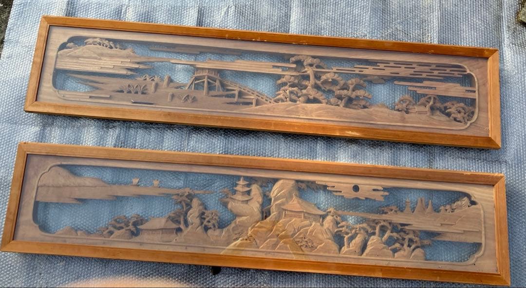欄間　井波彫刻　 彫刻工芸師　紅雲　作品