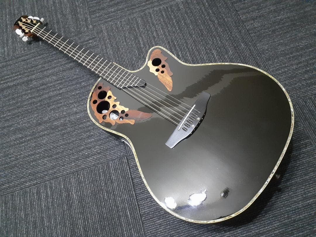 美品Ovation CU247 上位機種OP30搭載 指板エボニー染色 エレアコ