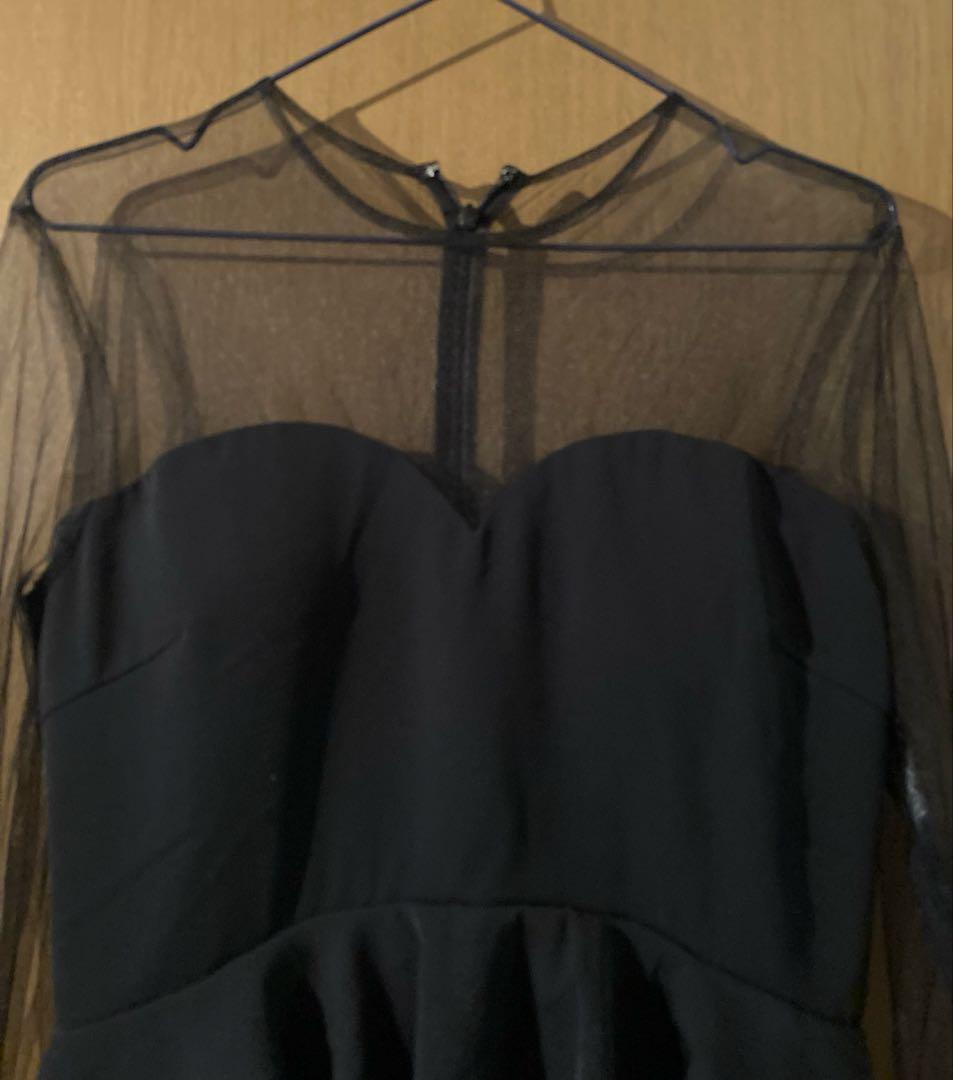 SOPHISTICATED PEPLUM DRESS アメリ　ameri