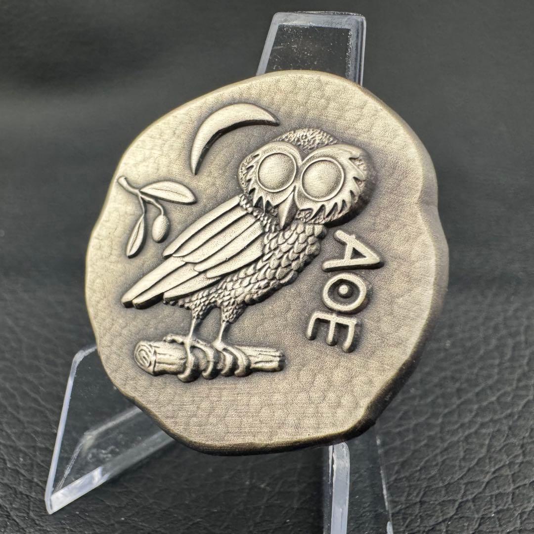 ドラクマ 銀貨 リストライク アンティークハンドメイド仕上げ 1オンス 純銀