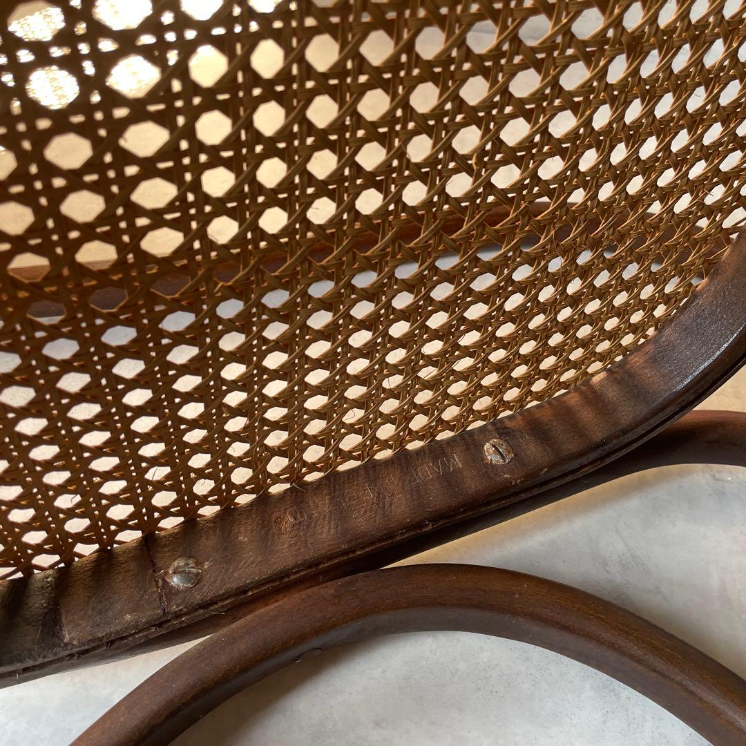 トーネット　マルニ　ベントウッド　ロッキングチェア　ラタン　曲木　ヴィンテージ