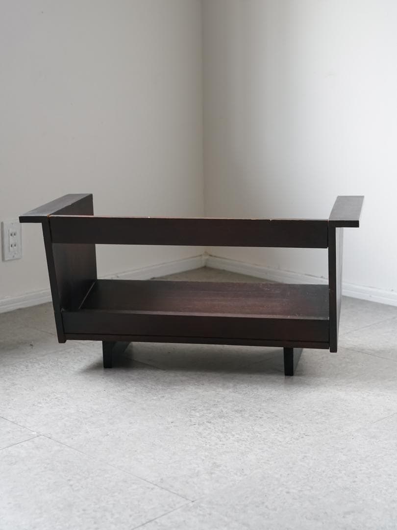 古道具 アンティーク マガジン/レコードラック 収納 ジャパニーズモダン