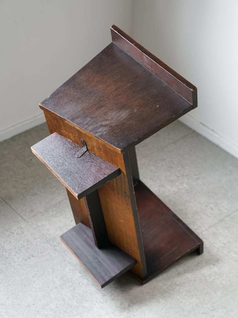 古道具 アンティーク マガジン/レコードラック 収納 ジャパニーズモダン