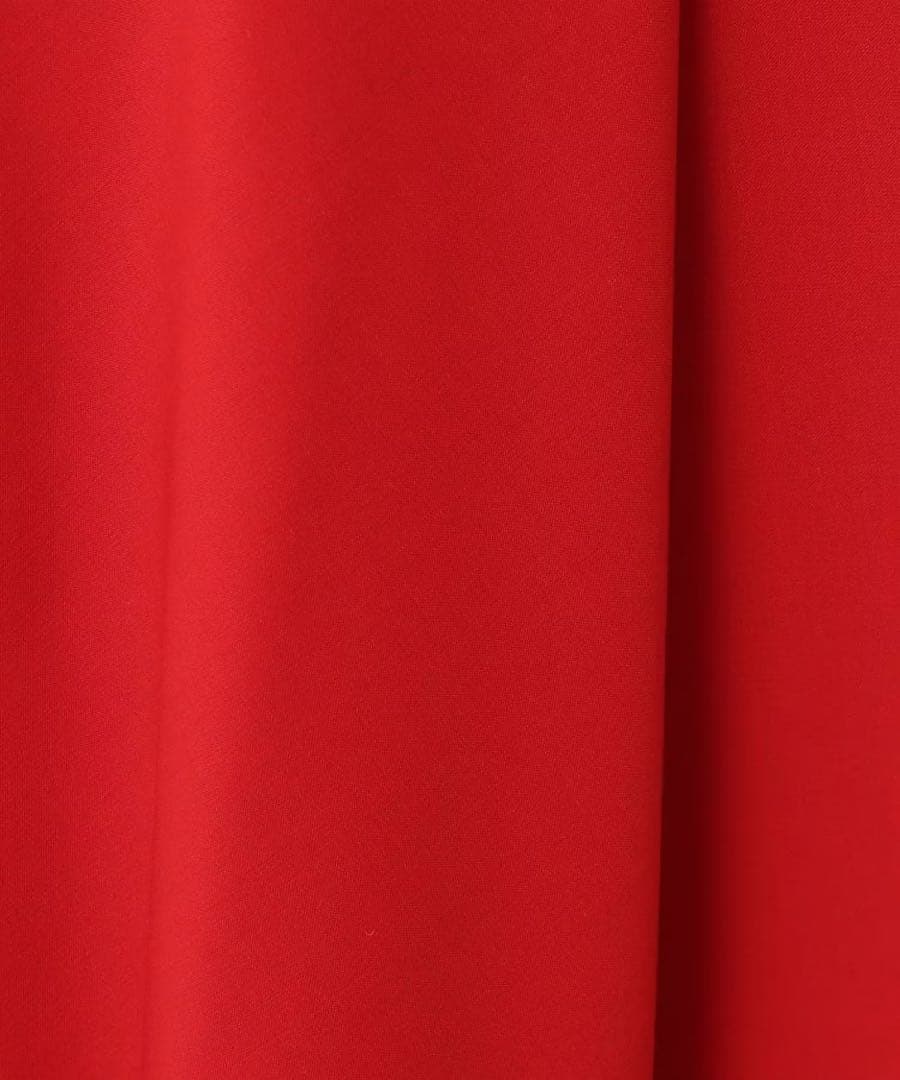 極美品　大きいサイズ　アンタイトル　フレアスカート　赤　膝下　17号　46