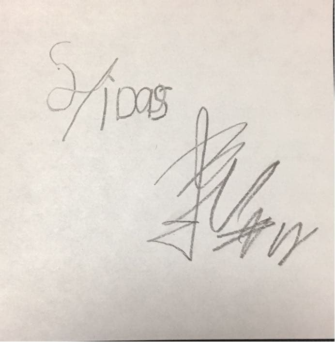 サイダーオリジナル　直筆プレミアムサイン