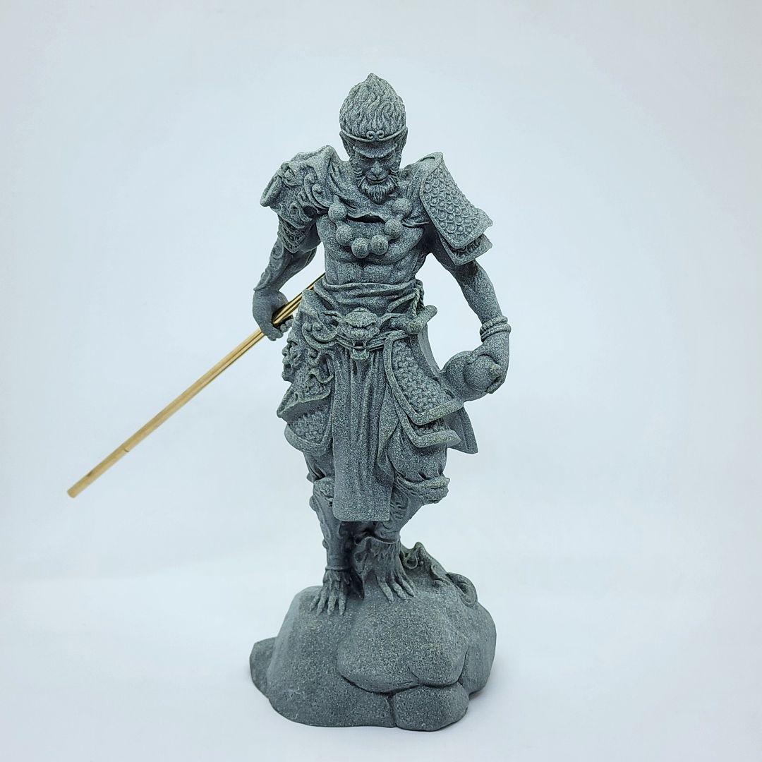 【圧倒的存在感！】武神風フィギュア／石像風／装飾・インテリアに最適