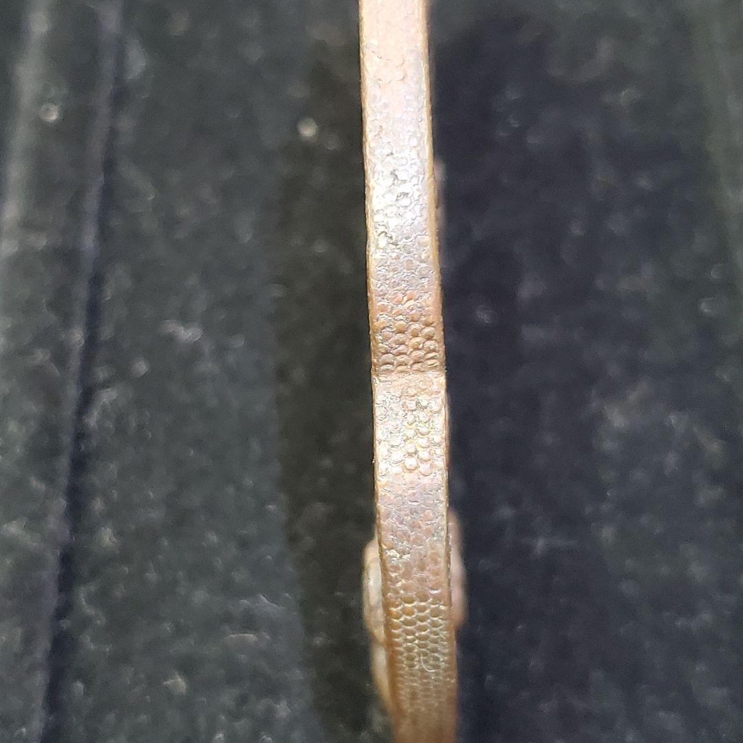 波龍図鐔　赤銅覆輪　鱗彫り　木瓜形　刀鍔　刀の鍔