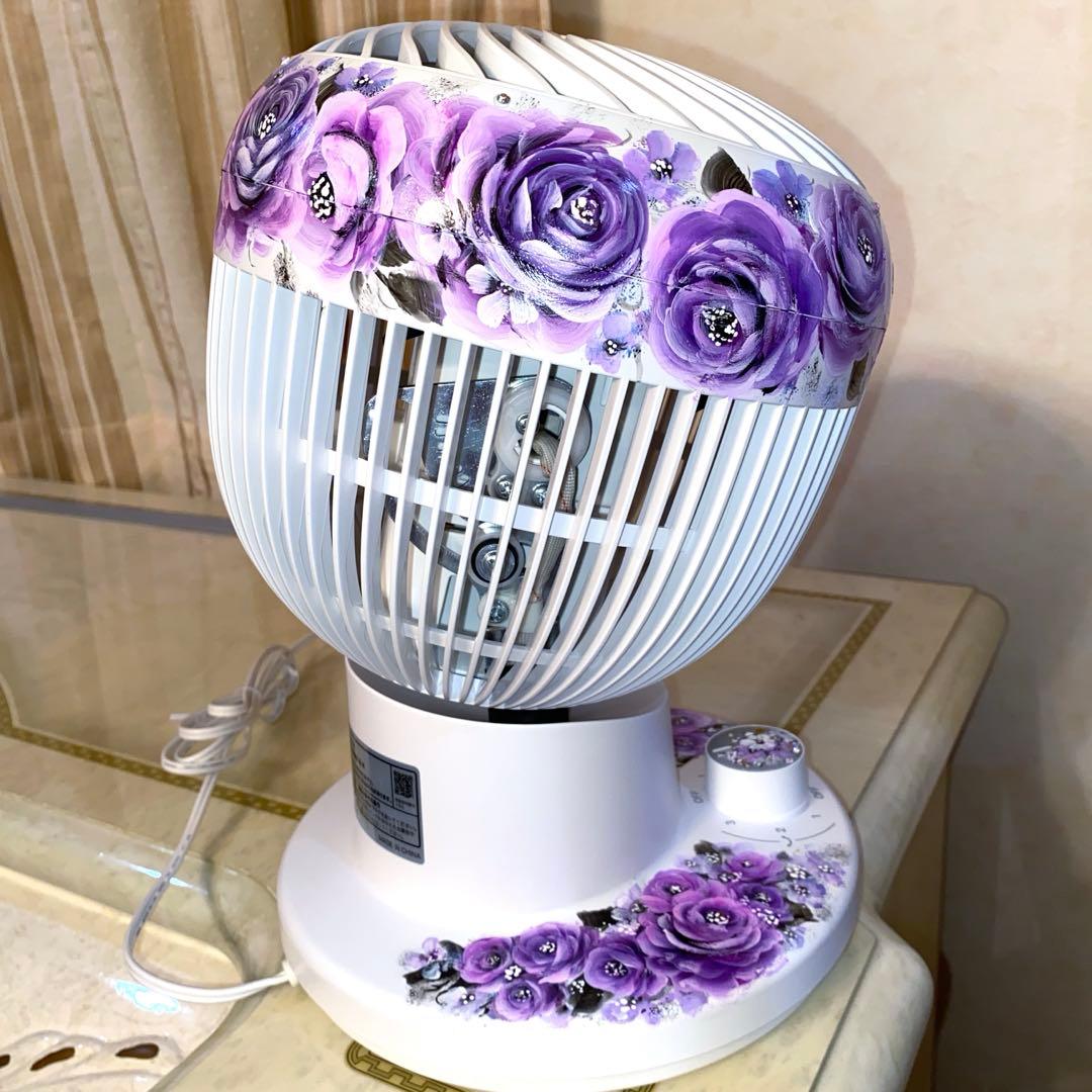 スマホポシェット　サーキュレーター　薔薇　手描き　トールペイント