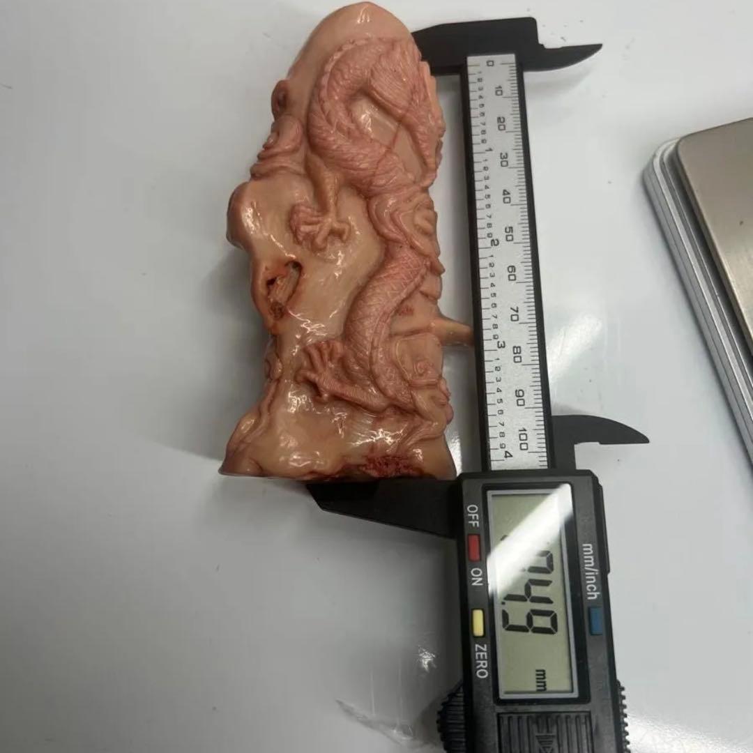 珊瑚龍 雕刻置物