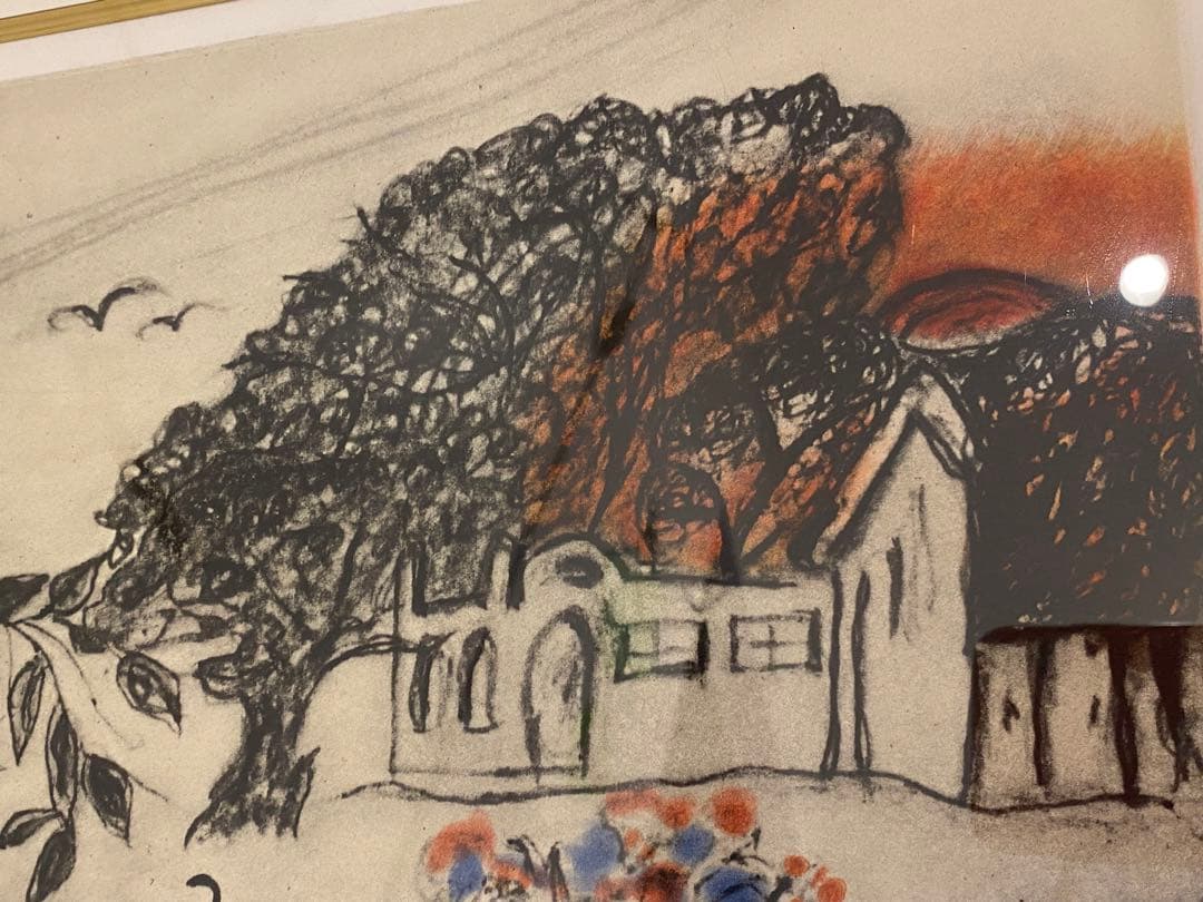 フジ子 ヘミング　パラダイス　楽園にて　直筆サイン　銅版画　エッチング