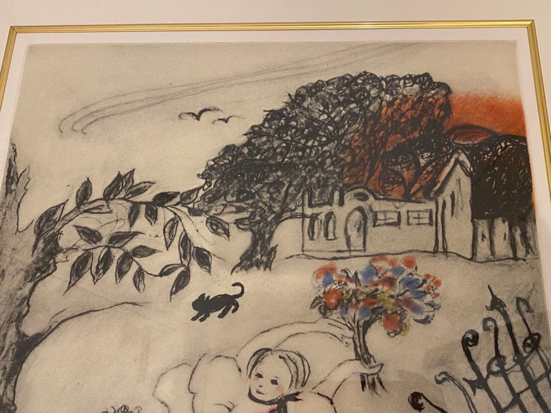 フジ子 ヘミング　パラダイス　楽園にて　直筆サイン　銅版画　エッチング