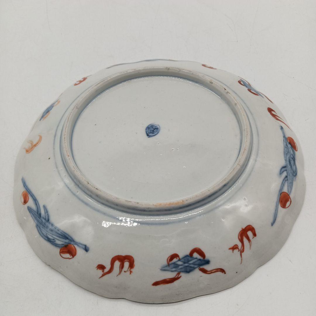 古伊万里　錦手　宝尽くし文様　七寸皿　２枚