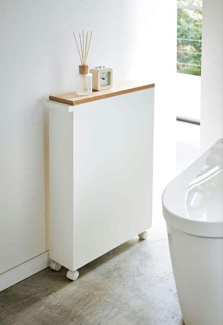 ハンドル付きスリムトイレラックタワー 未使用