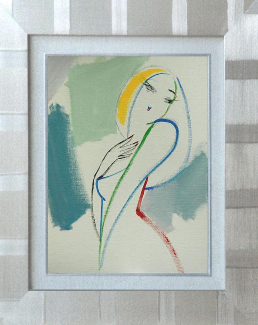 油絵 菅家令子 絵 絵画 インテリア F6-082611 人物 女性像