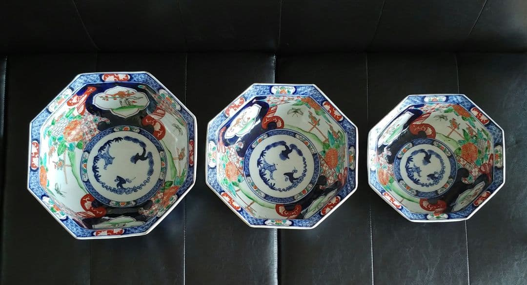 伊万里八角鉢　(大）