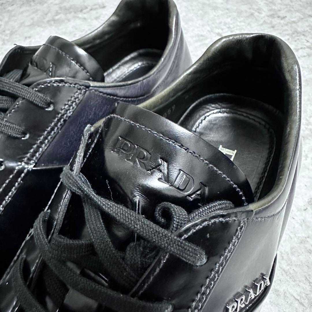靴 00s PRADA archive leather driving shoes