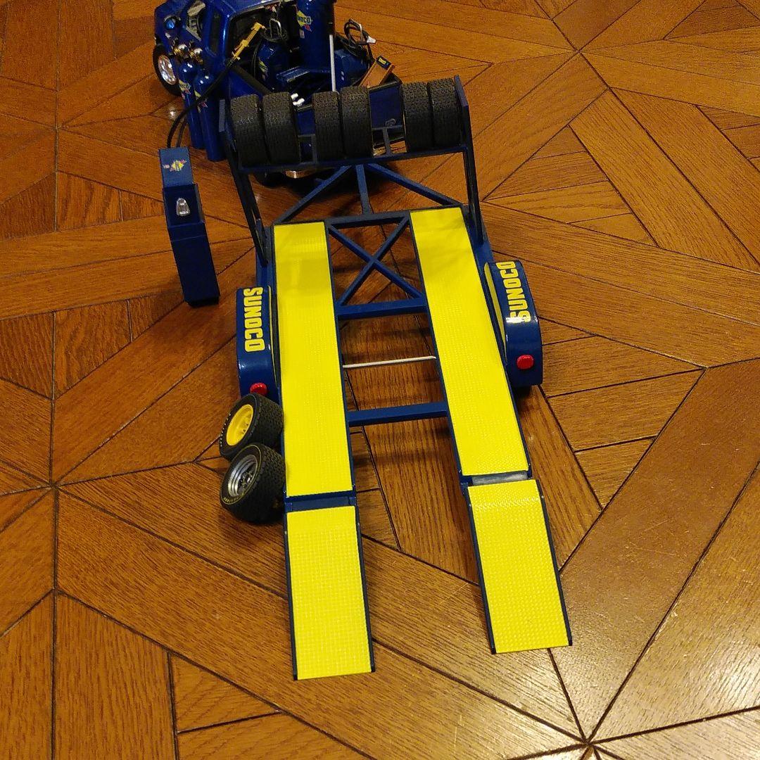 18/1ミニカー【激レアSUNOCO Trailer & Shop Set