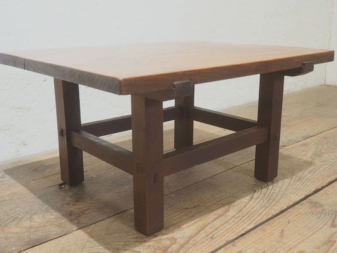 1363 アンティーク 欅のローテーブル　文机　ちゃぶ台　座卓　レトロ　古家具