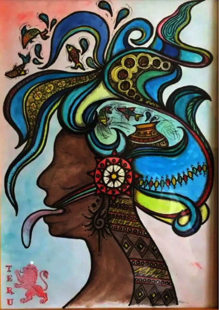 題名　MEGAMI  (handmade art)