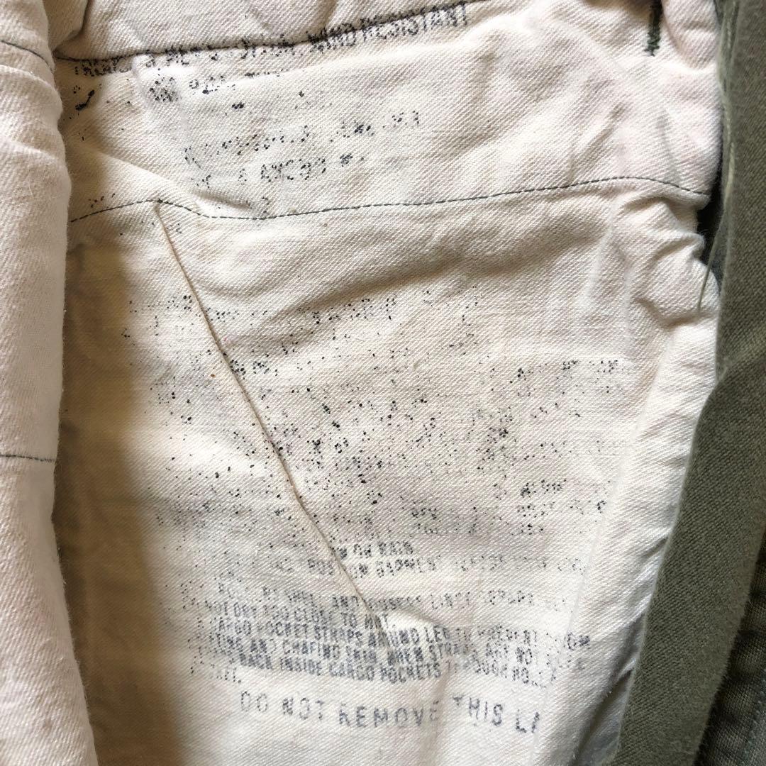 た82● 60年代ヴィンテージ USアーミー ジャングルファティーグパンツ