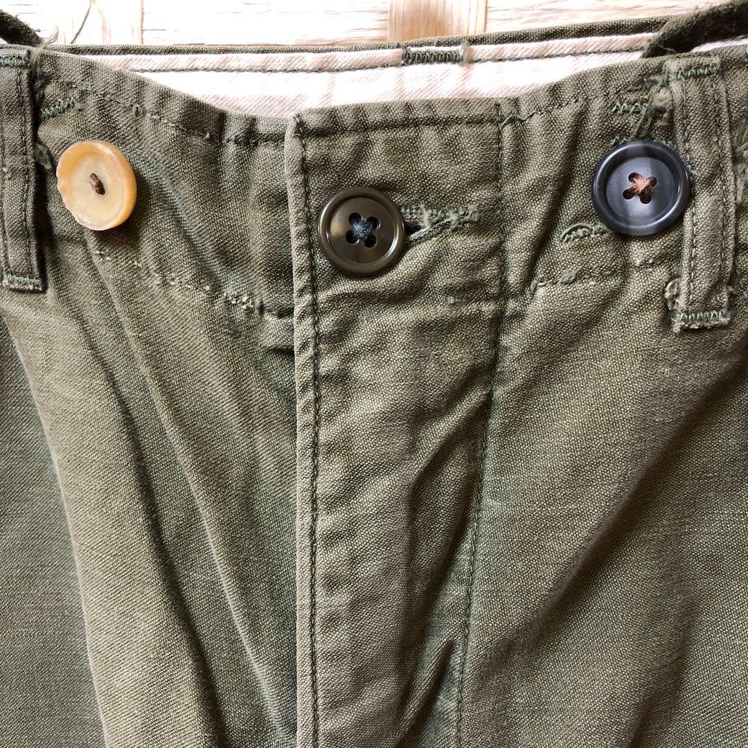 た82● 60年代ヴィンテージ USアーミー ジャングルファティーグパンツ