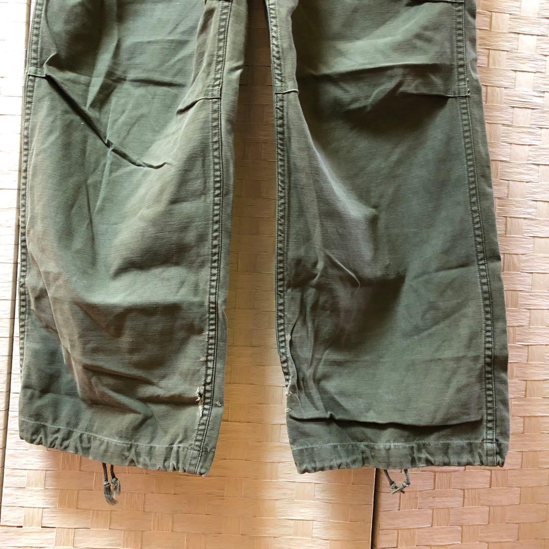 た82● 60年代ヴィンテージ USアーミー ジャングルファティーグパンツ