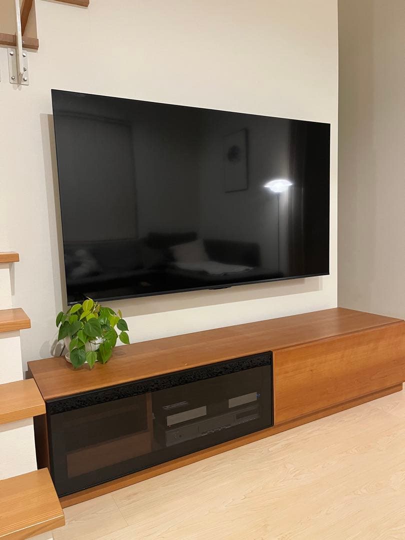 【定価13.4万】ACTUS SHINE TVボードウォールナット／送料設置込