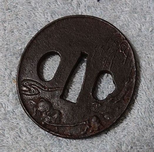 刀の鐔 鉄製ツー3