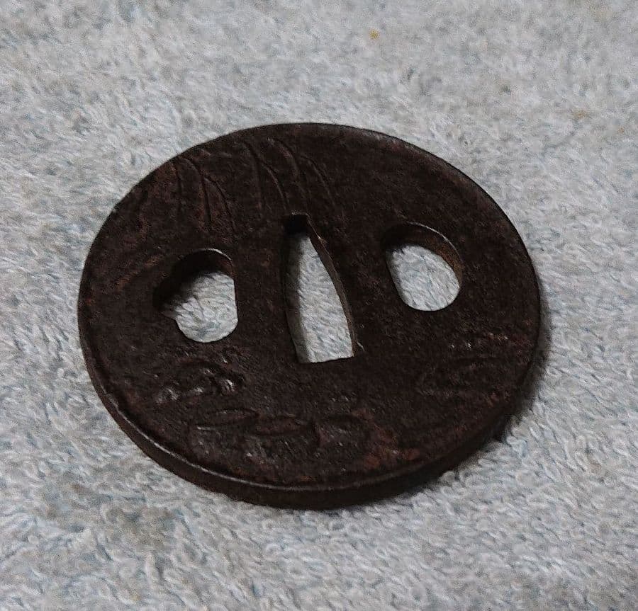 刀の鐔 鉄製ツー3