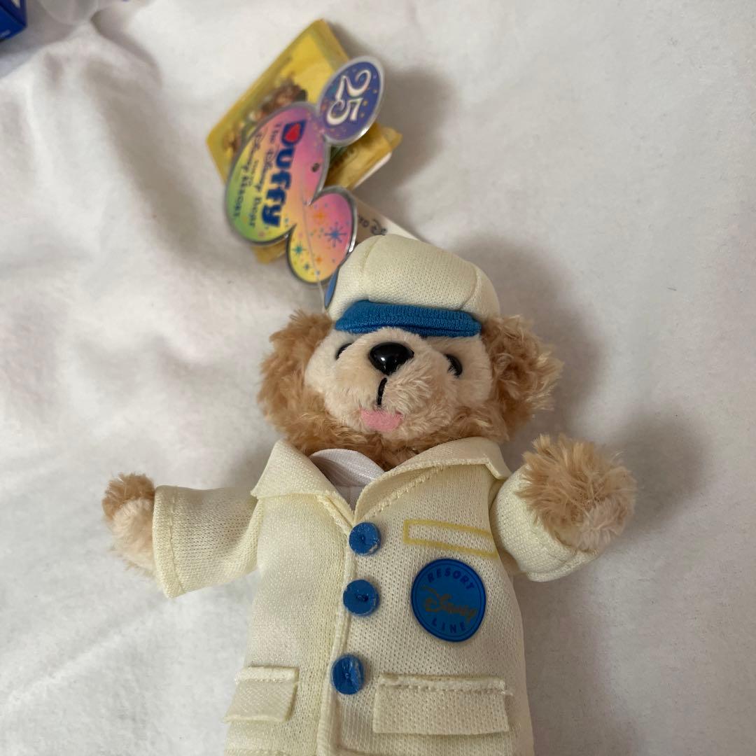 Duffy 美品 ダッフィー  車掌コス 25周年 ぬいば ぬいぐるみバッジ