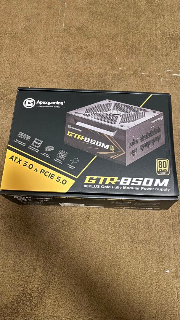 電源ユニット PSU APEX GAMING GTR 850 M 80 GOLD