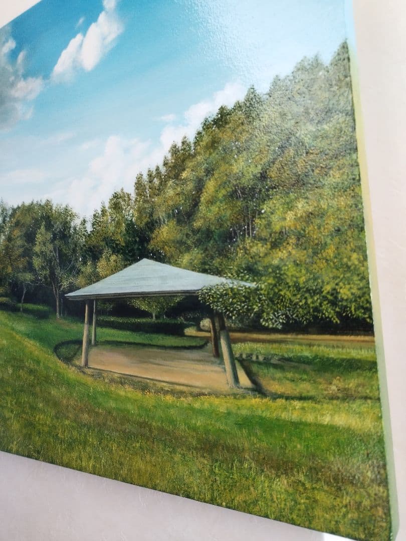 油絵 風景画 写実画 原画 作者出品