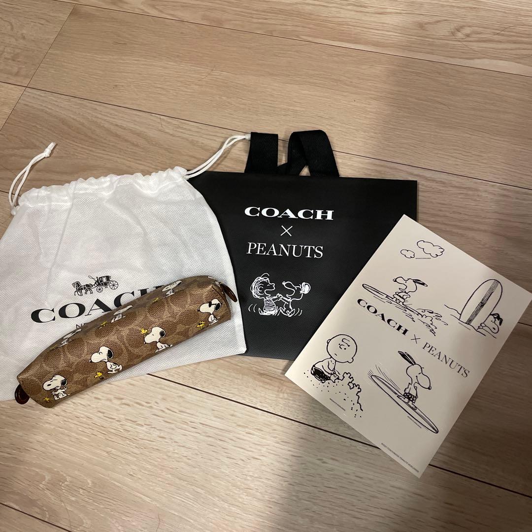 COACH x PEANUTS スヌーピー　ペンケース