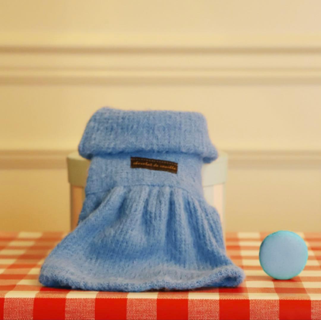 アトリエgg 新品　マカロンパーティ　ワンピース　ブルー　AtelierGG