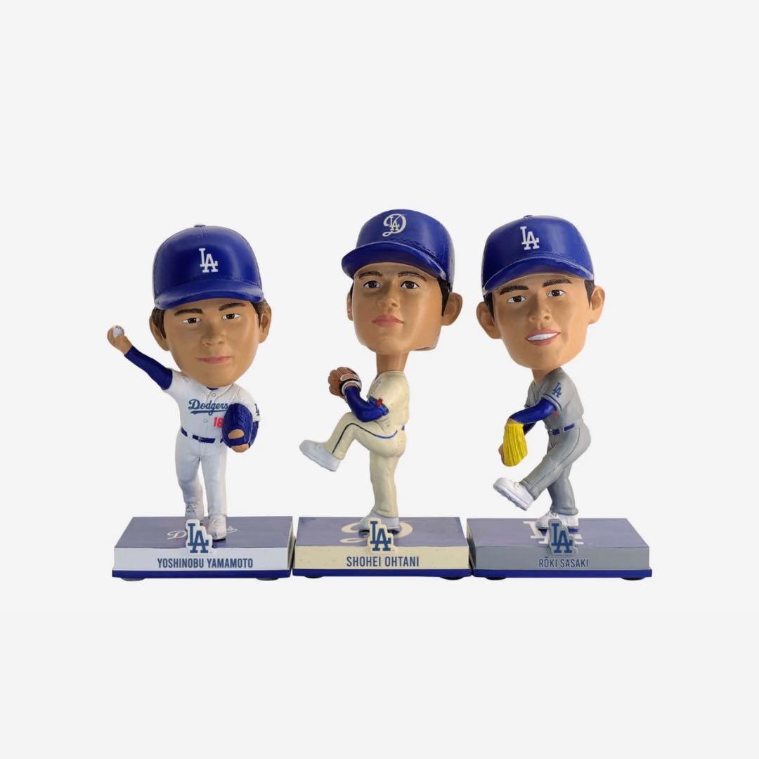 125個限定 ドジャースミニボブルヘッドセット 山本由伸 大谷翔平 佐々木朗希