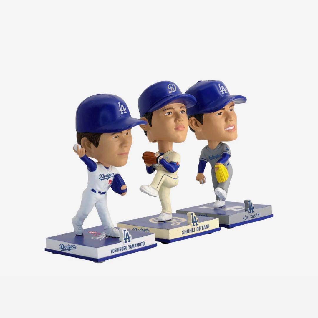 125個限定 ドジャースミニボブルヘッドセット 山本由伸 大谷翔平 佐々木朗希