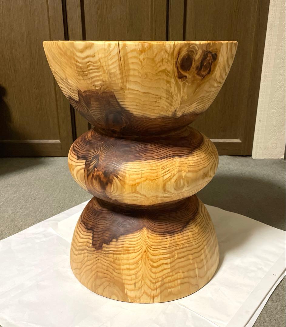 丸太　(パルック)　円筒型3段 スツール　サイドテーブル