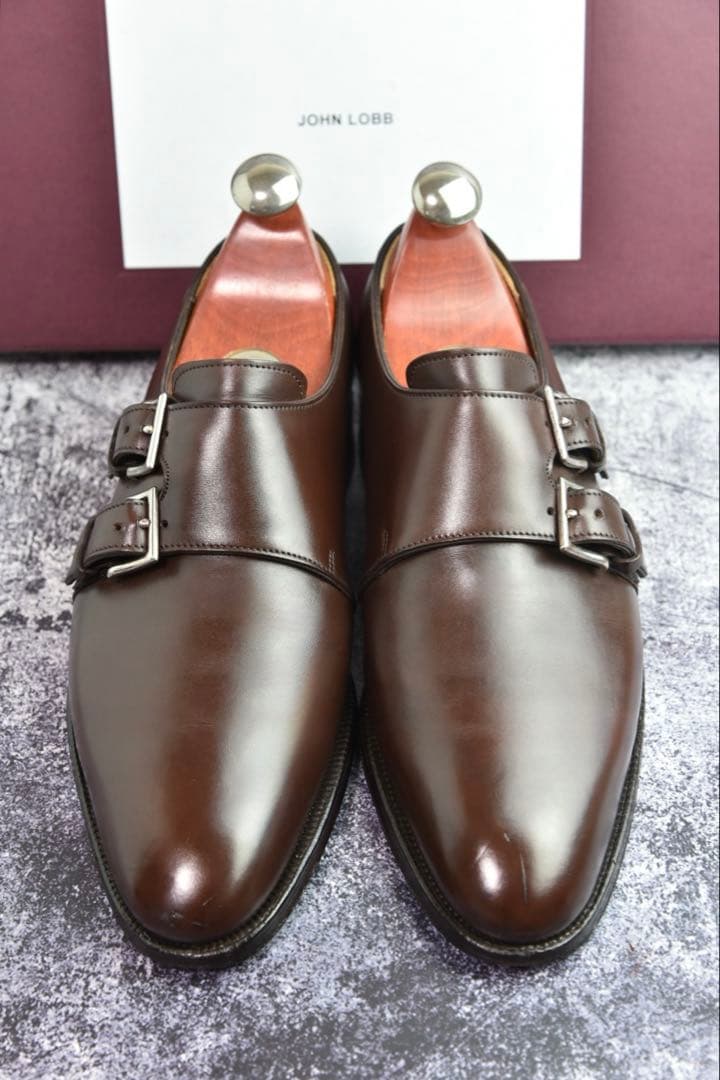 ジョンロブ　ナセビー　5D　ダークブラウン　7000ラスト　木製ツリー付