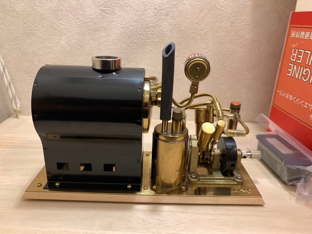 斉藤製作所V2&OB-1 スチーム エンジン 蒸気 模型