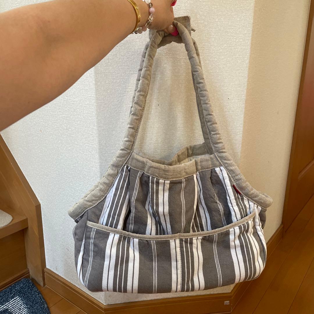 blue-bleu-bleue ブルーブルーブルー ストライプキャリーバック