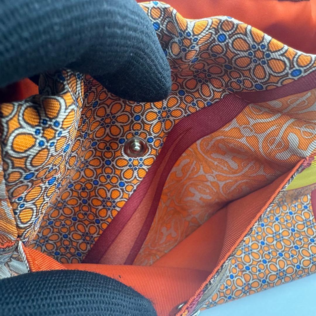 【美品】　エルメス　フールビ　ポーチ　オレンジ