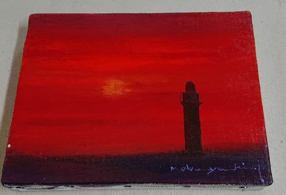 池畠史幸作油彩画