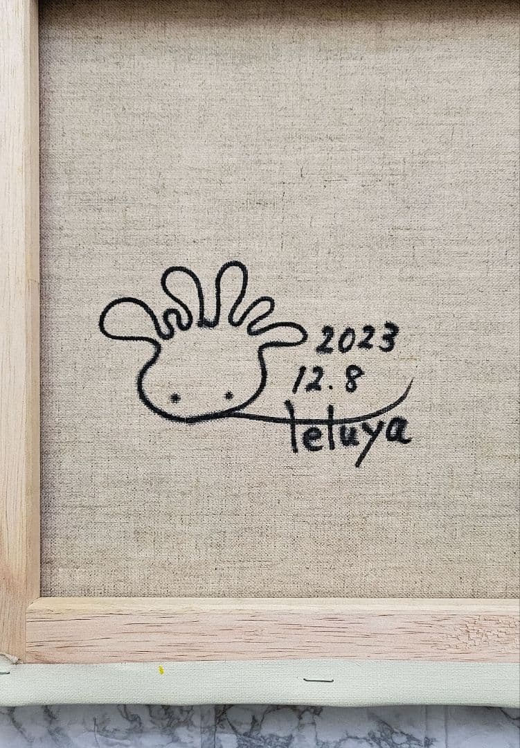 ★鈴木哲也★S12(606×606mm)アクリル原画1点物★送料無料#0082